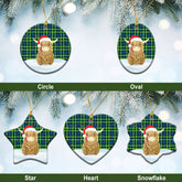 Clan Campbell of Breadalbane Ancient Tartan Christmas Ceramic Ornament Highland Cows Style ON52 Campbell of Breadalbane Ancient Tartan Tartan Ornament